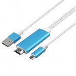 Wholesale Micro USB MHL to HDMI Cable, HD TV Cable for Samsung Android Smart Phones and Tablets (Blue)